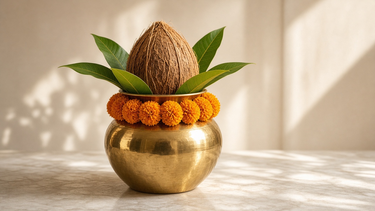 Griha pravesh at the house in Bengaluru